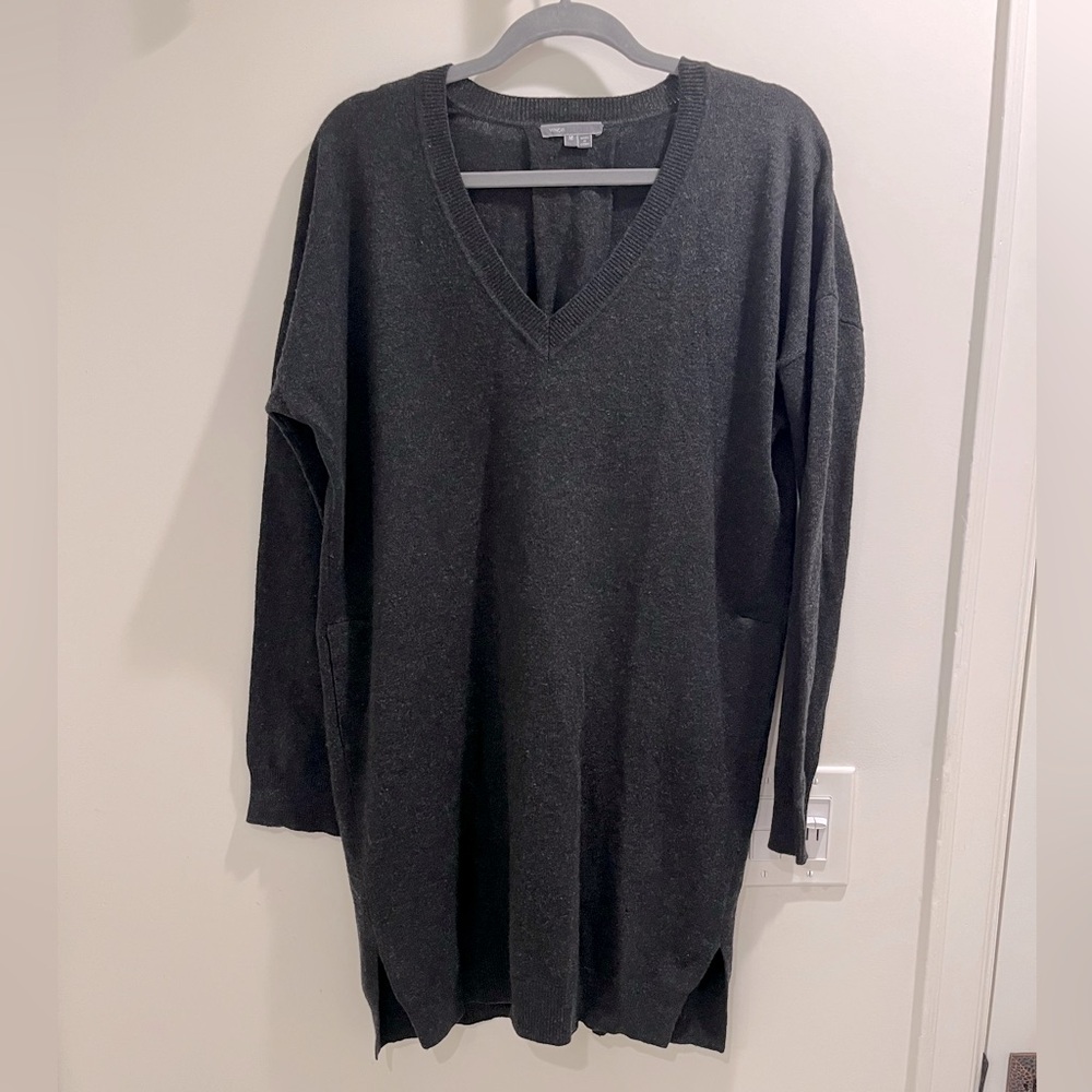 Vince dark gray sweater dress size M
